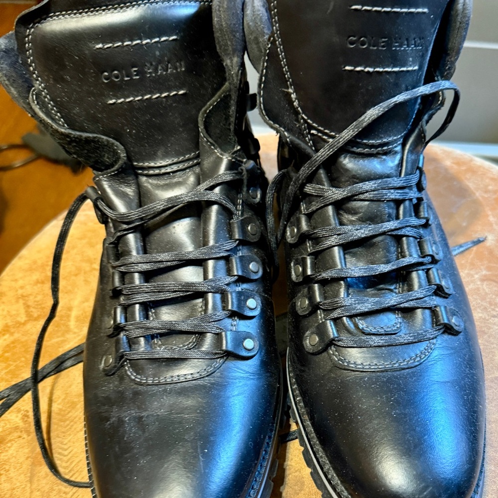 Cole Haan Men's Black Leather Boots